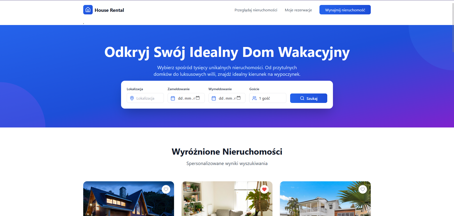 House Rental Booking System